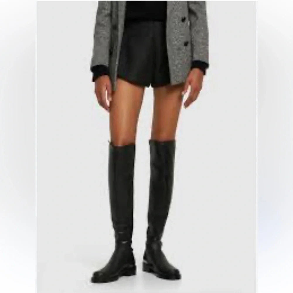 Stuart Weitzman Over-The-Knee Black 5050 BOLD LOGO BOOT size 6.5 NEW